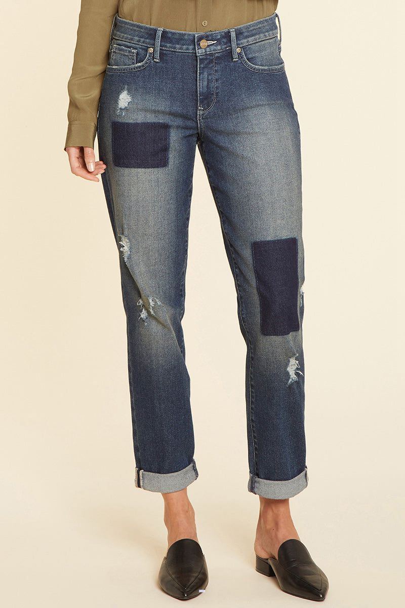 Blue Women's NYDJ Boyfriend Jeans | NZ 465URVDKN