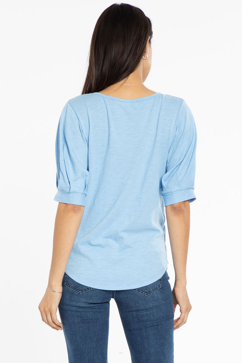 Blue Women's NYDJ Charming T-Shirts | NZ 504URXGBL