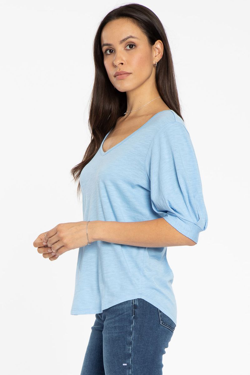 Blue Women's NYDJ Charming T-Shirts | NZ 504URXGBL