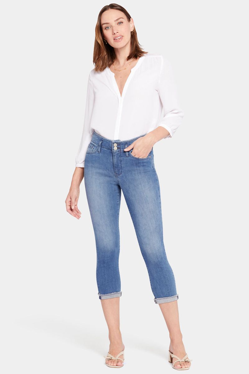 Blue Women's NYDJ Chloe Capri Jeans | NZ 825KWMIVH