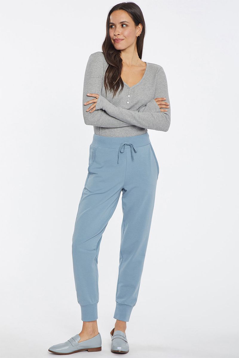 Blue Women's NYDJ Drawstring Jogger Pants | NZ 435OJPSLW