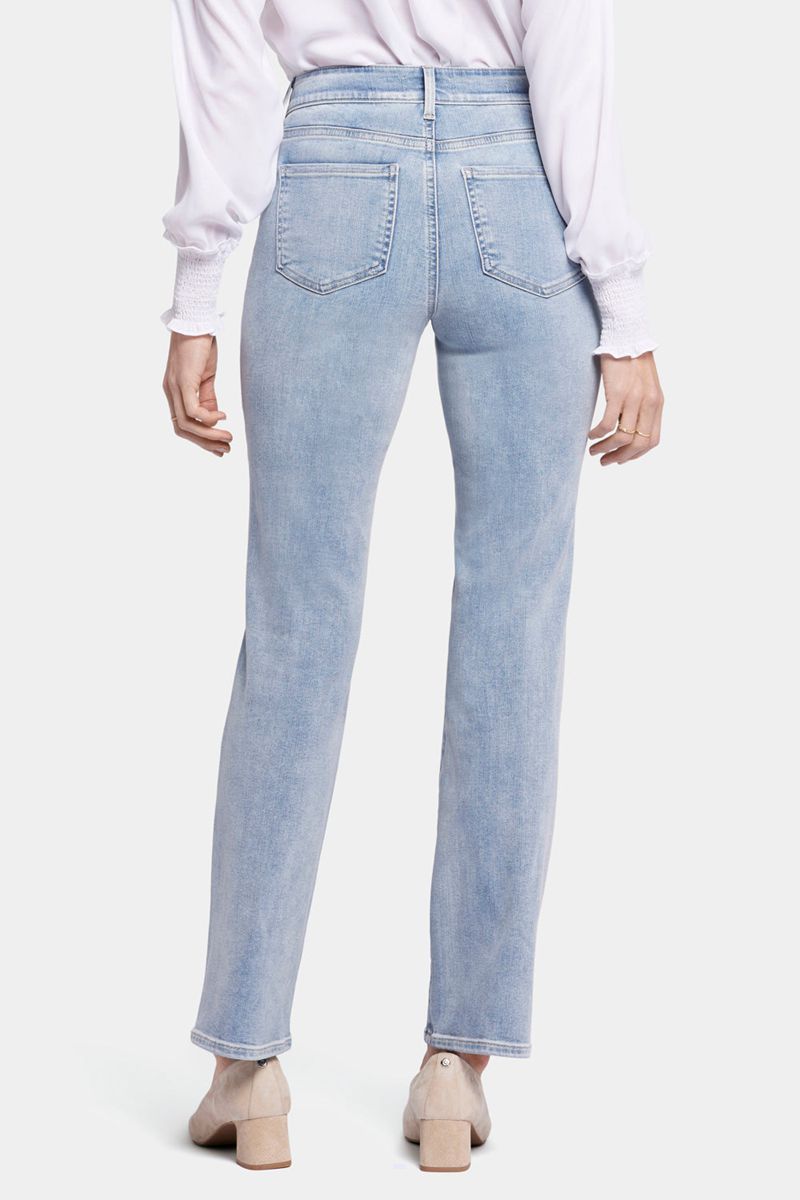 Blue Women's NYDJ Ellison Straight Jeans | NZ 901KJCXAD