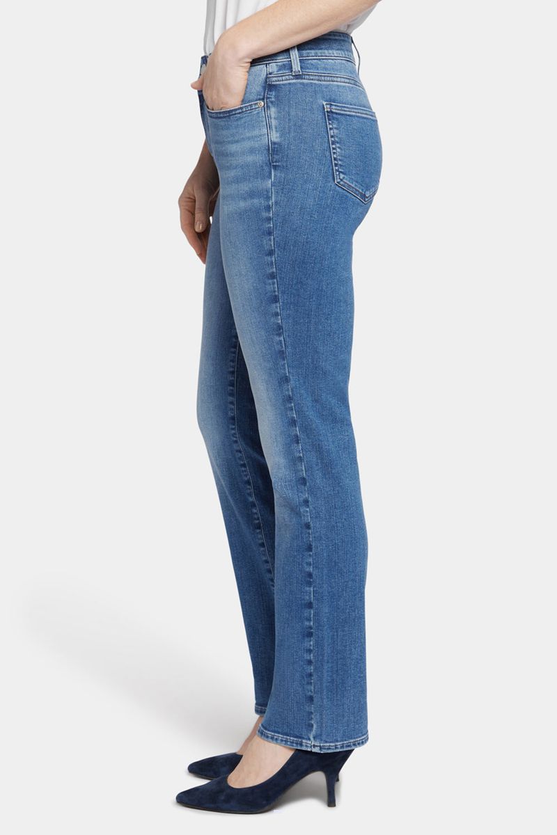 Blue Women's NYDJ Ellison Straight Jeans | NZ 960TFPHKX