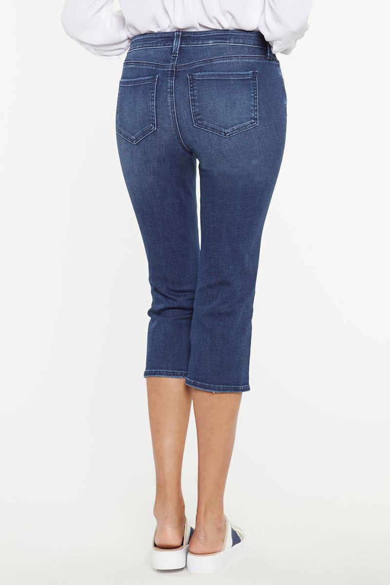 Blue Women's NYDJ Harper Crop Jeans | NZ 294MQREIZ