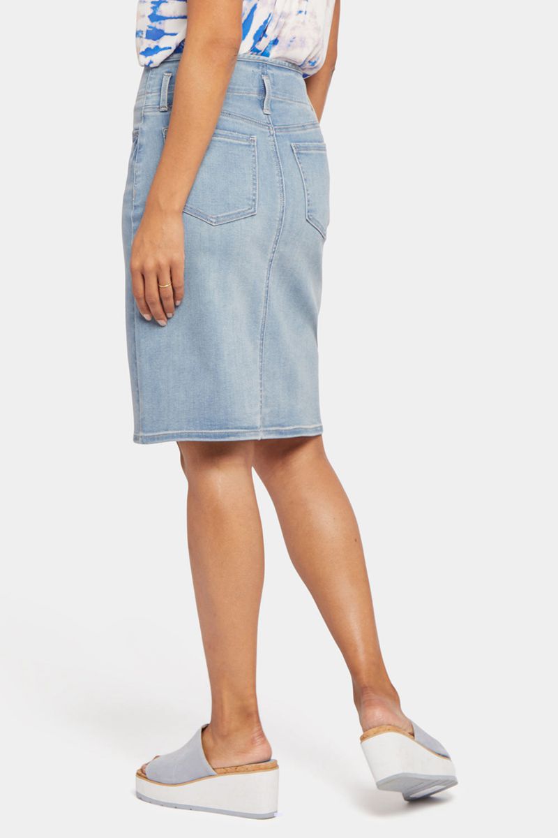 Blue Women's NYDJ High Waist Skirts | NZ 867ALQFGX