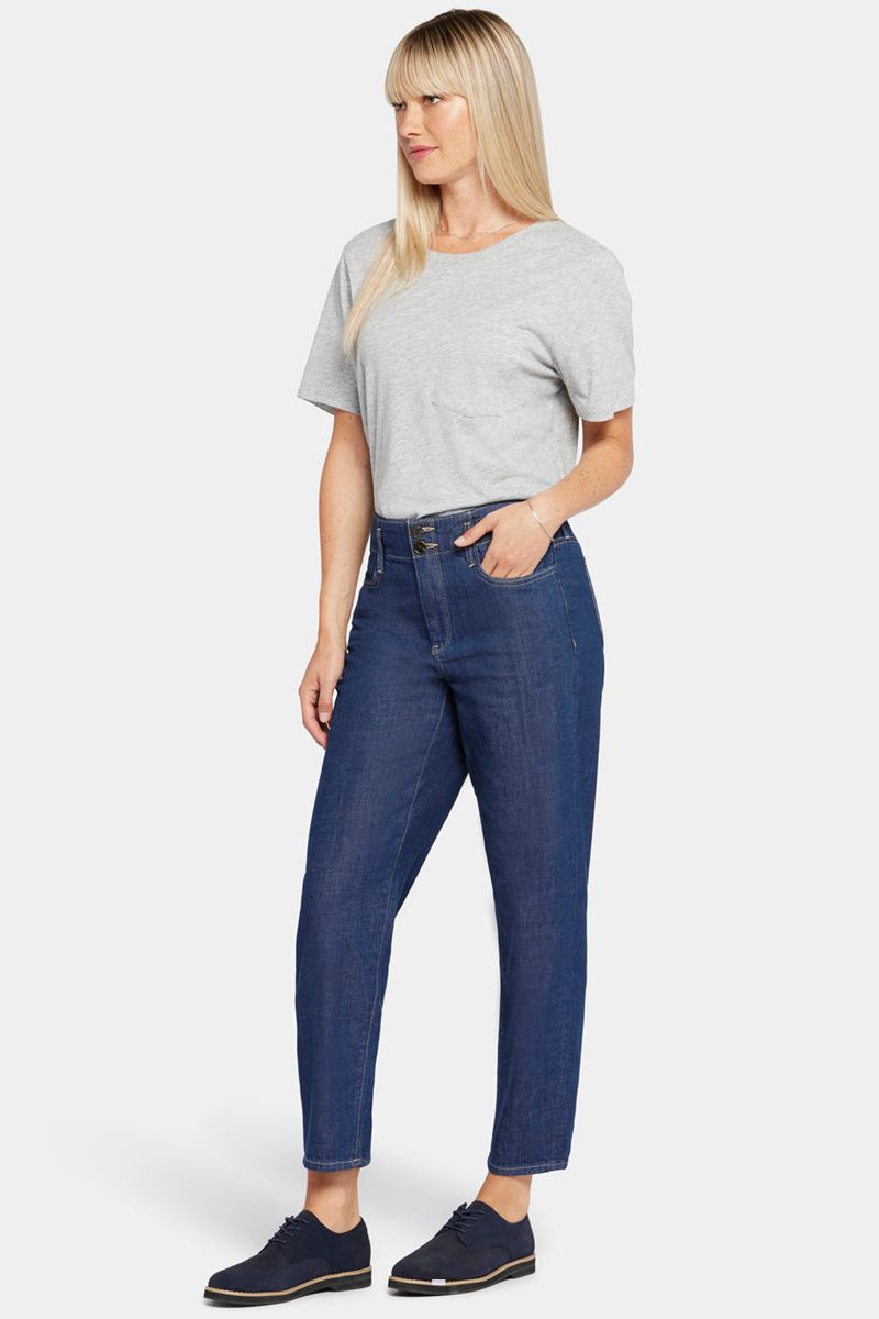 Blue Women's NYDJ Iconic Mom Jeans | NZ 853XDOKJC