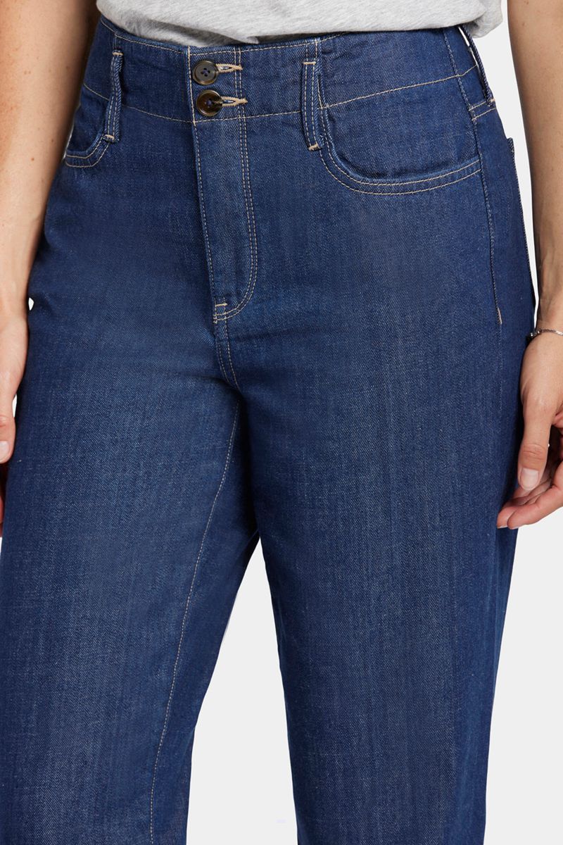 Blue Women's NYDJ Iconic Mom Jeans | NZ 853XDOKJC