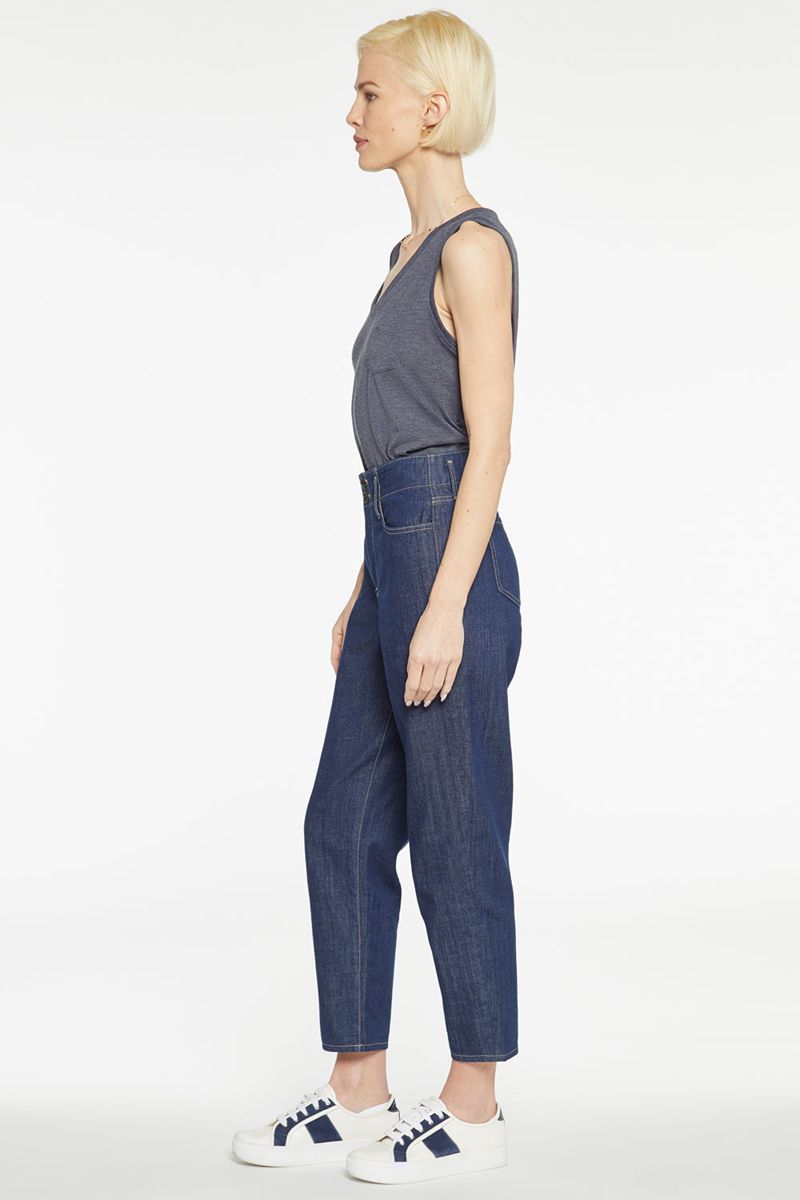 Blue Women's NYDJ Iconic Mom Jeans | NZ 853XDOKJC