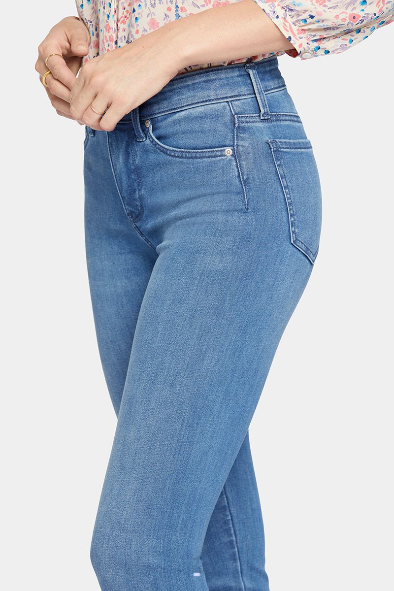 Blue Women's NYDJ Le Silhouette Sheri Slim Jeans | NZ 087MLODAN