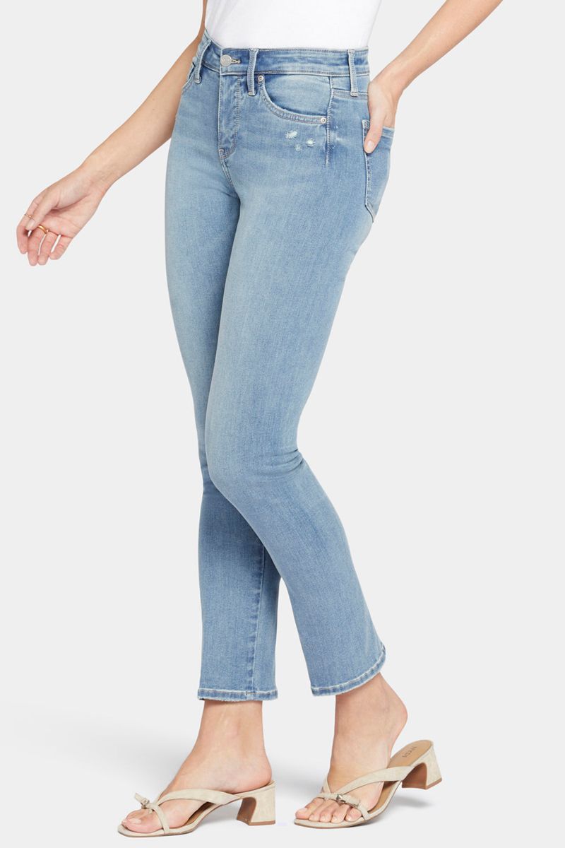 Blue Women's NYDJ Le Silhouette Sheri Slim Jeans | NZ 746HBNGAY