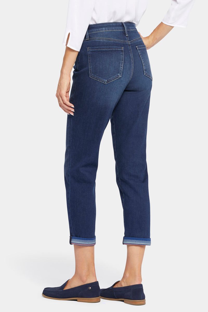 Blue Women's NYDJ Margot Girlfriend Jeans | NZ 168DNWRMA