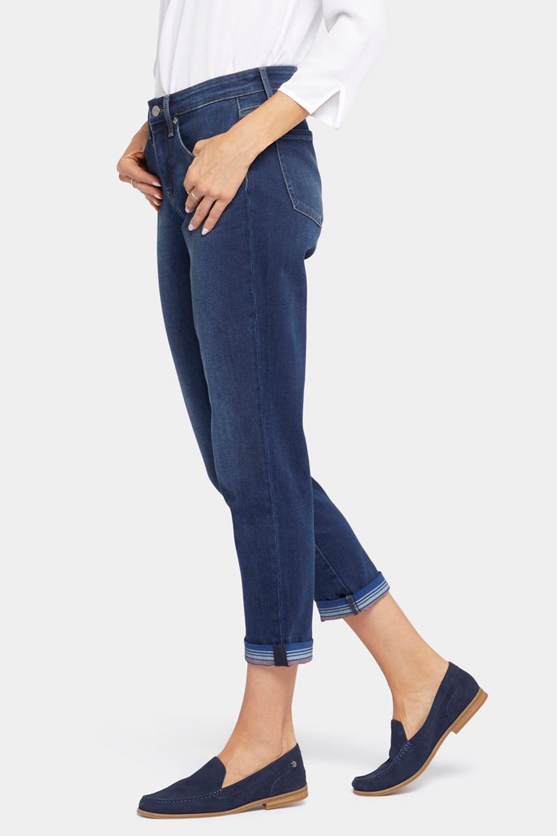 Blue Women's NYDJ Margot Girlfriend Jeans | NZ 168DNWRMA