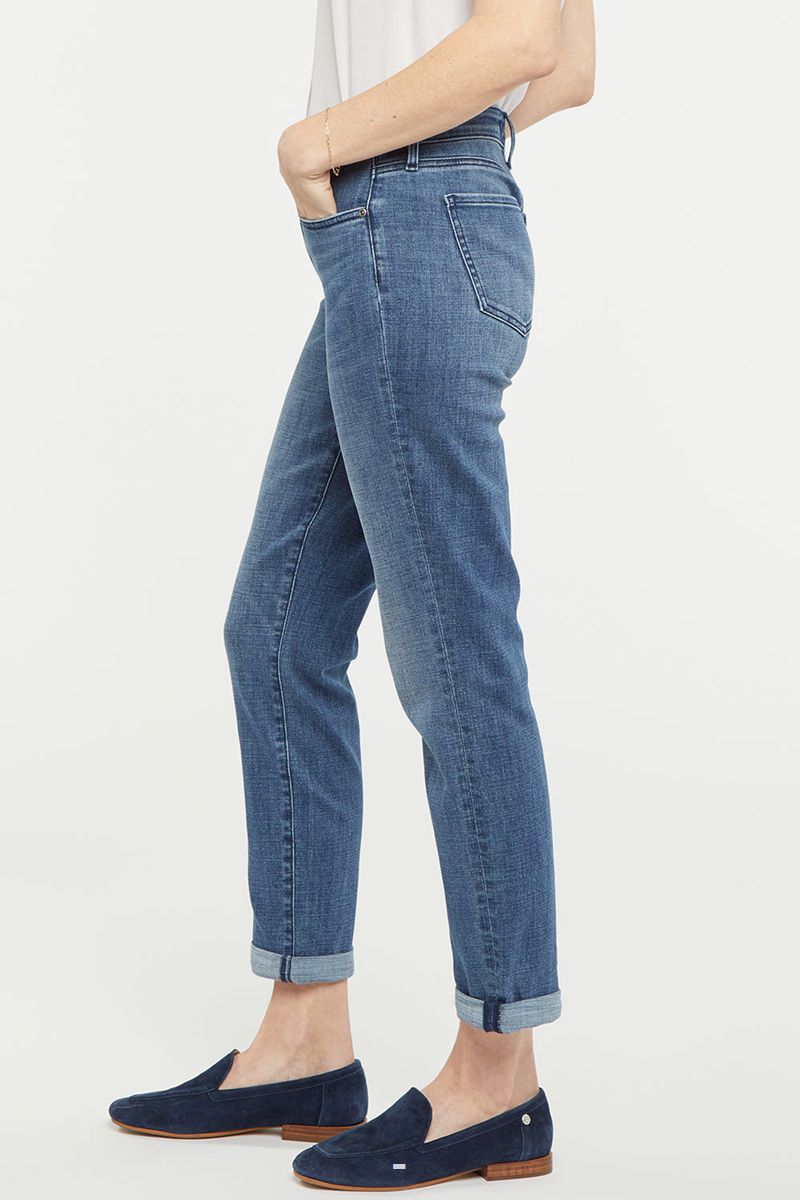 Blue Women's NYDJ Margot Girlfriend Jeans | NZ 516BEWYJU