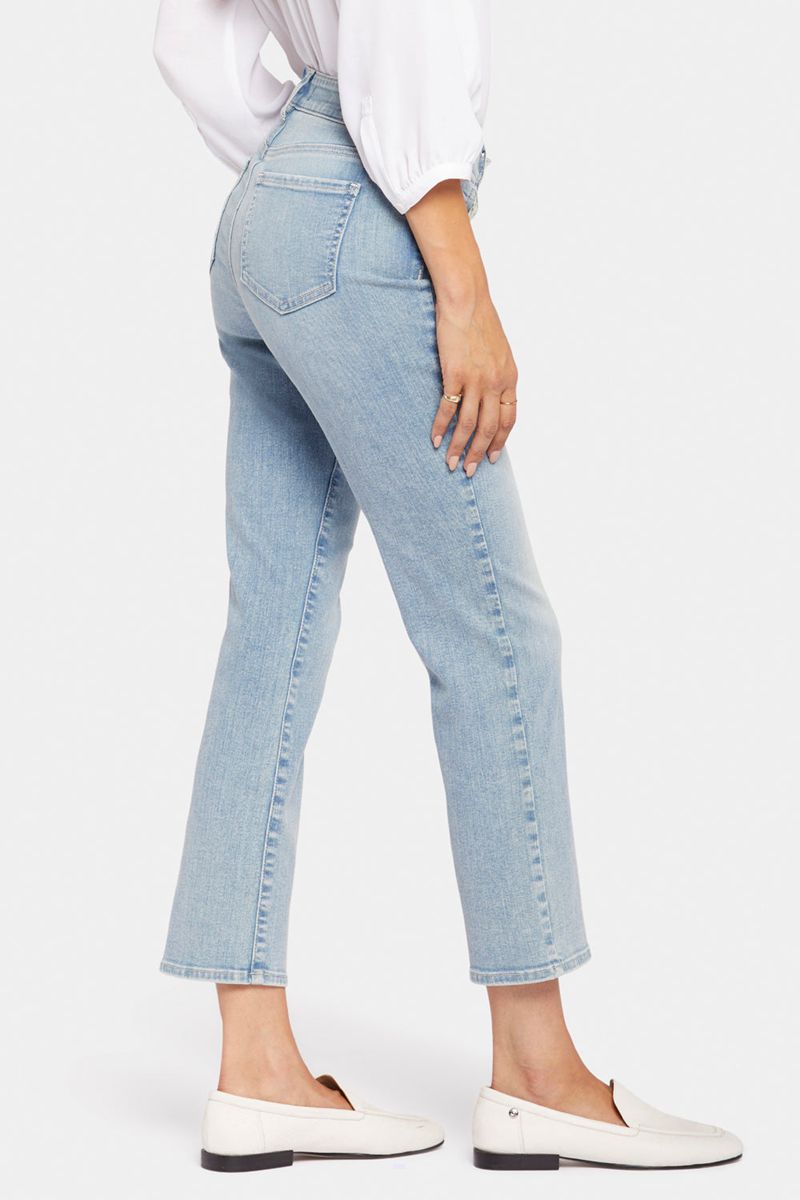 Blue Women's NYDJ Marilyn Straight Ankle Jeans | NZ 236RQGWNU