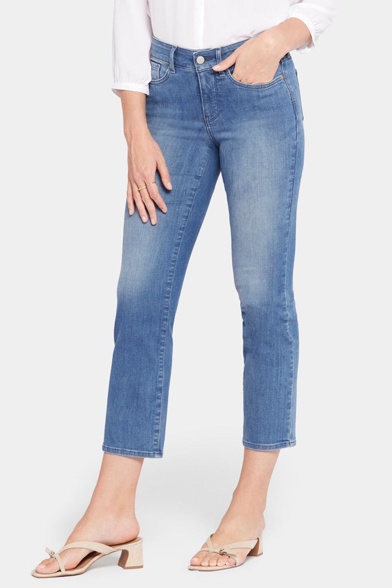 Blue Women's NYDJ Marilyn Straight Ankle Jeans | NZ 793XRGTMO