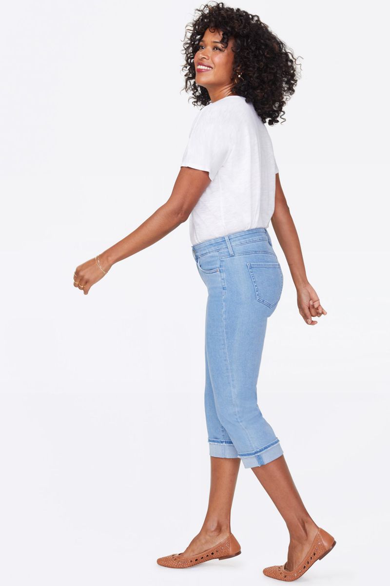 Blue Women's NYDJ Marilyn Straight Crop Jeans | NZ 798LAXCGQ