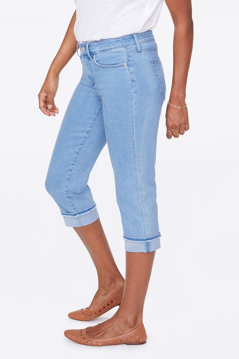 Blue Women's NYDJ Marilyn Straight Crop Jeans | NZ 798LAXCGQ