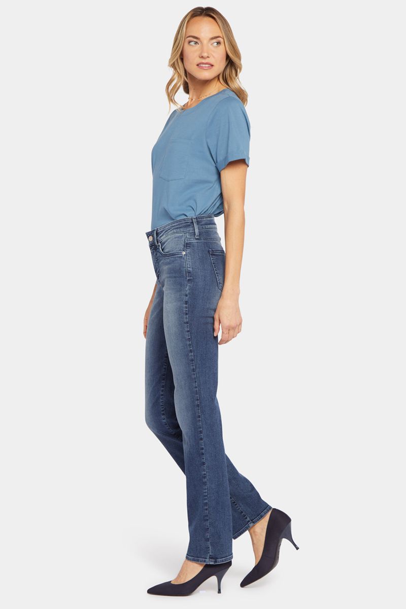 Blue Women's NYDJ Marilyn Straight Jeans | NZ 096HOZQTY