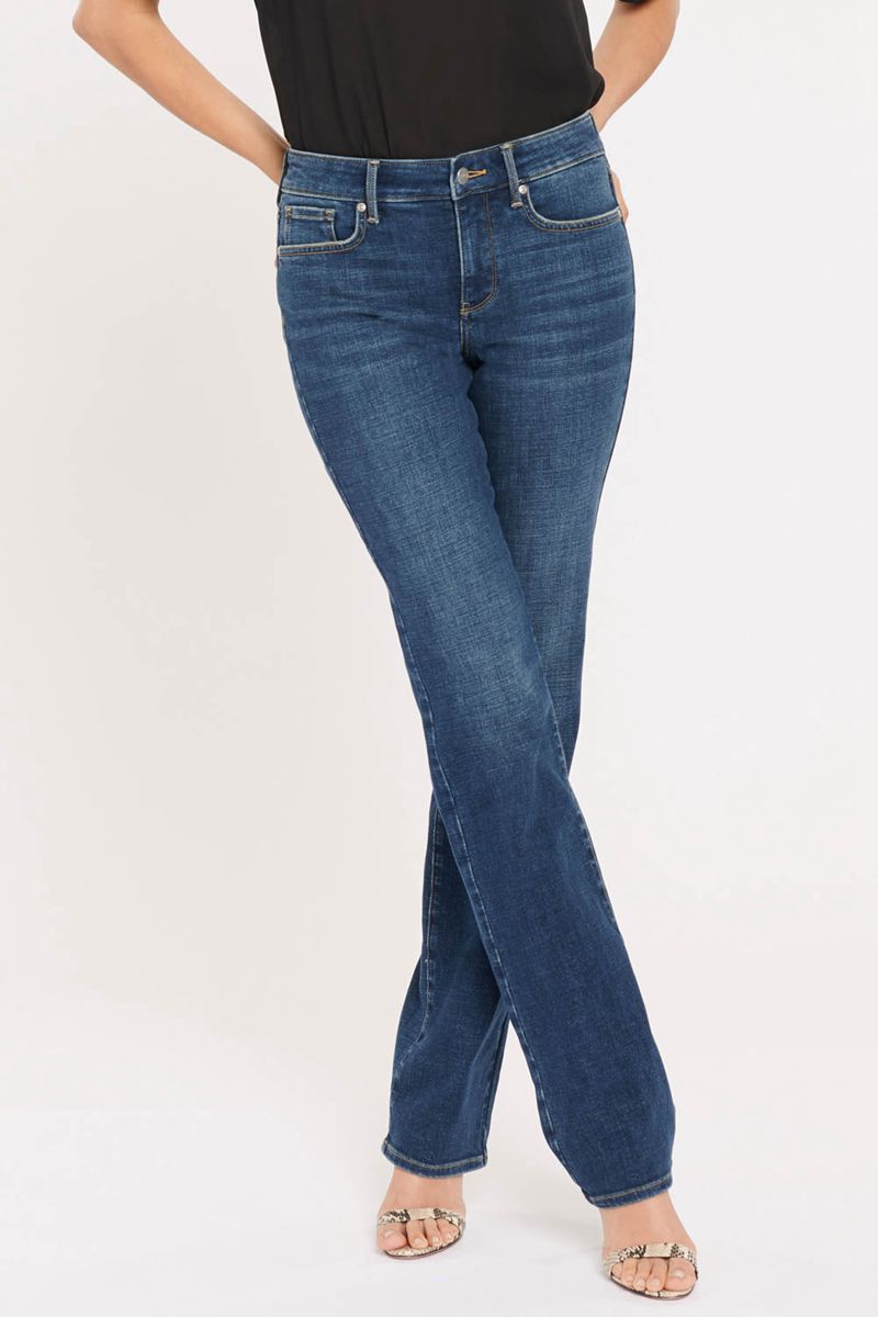 Blue Women's NYDJ Marilyn Straight Jeans | NZ 138OANYPU