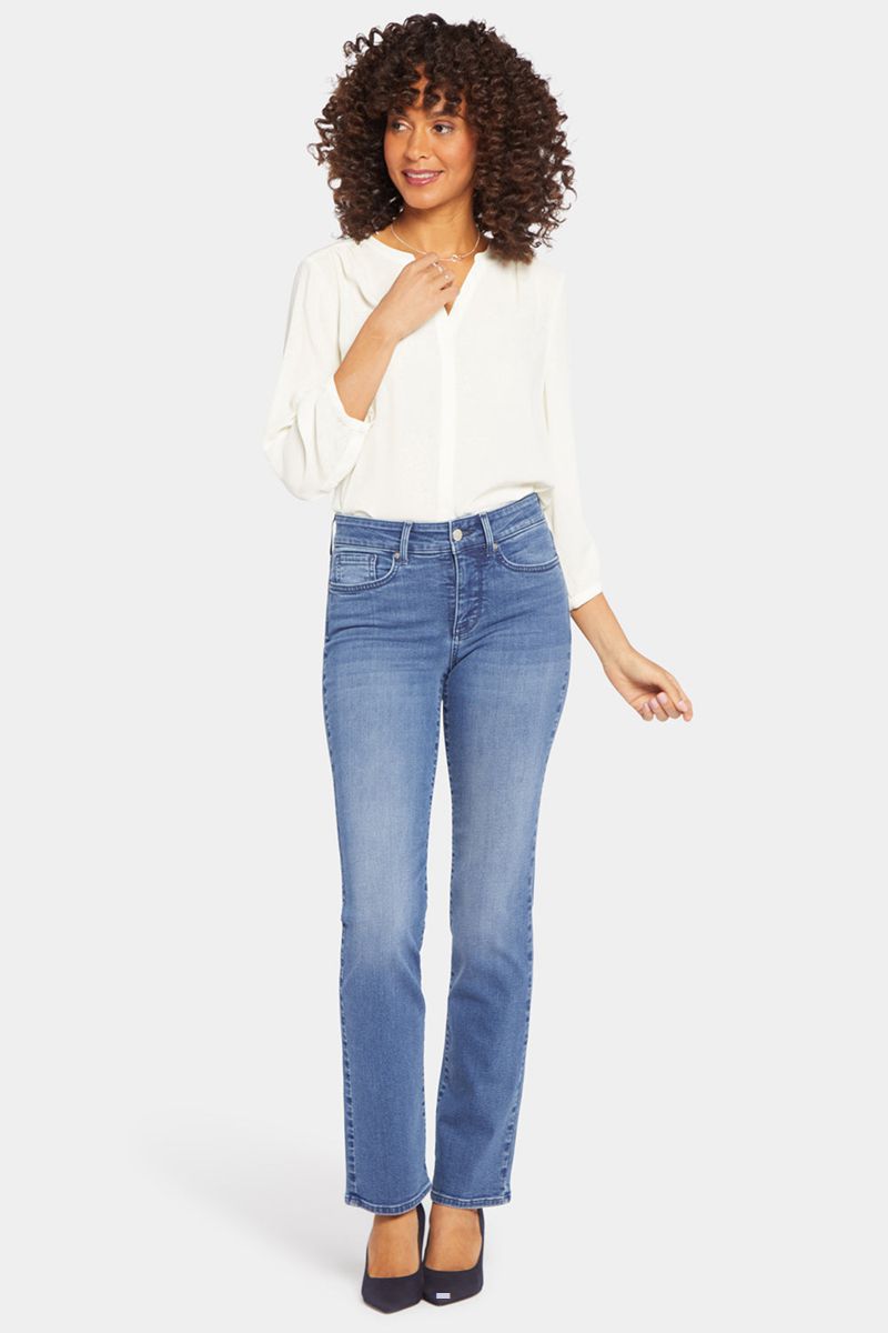 Blue Women's NYDJ Marilyn Straight Jeans | NZ 296MBJRAV