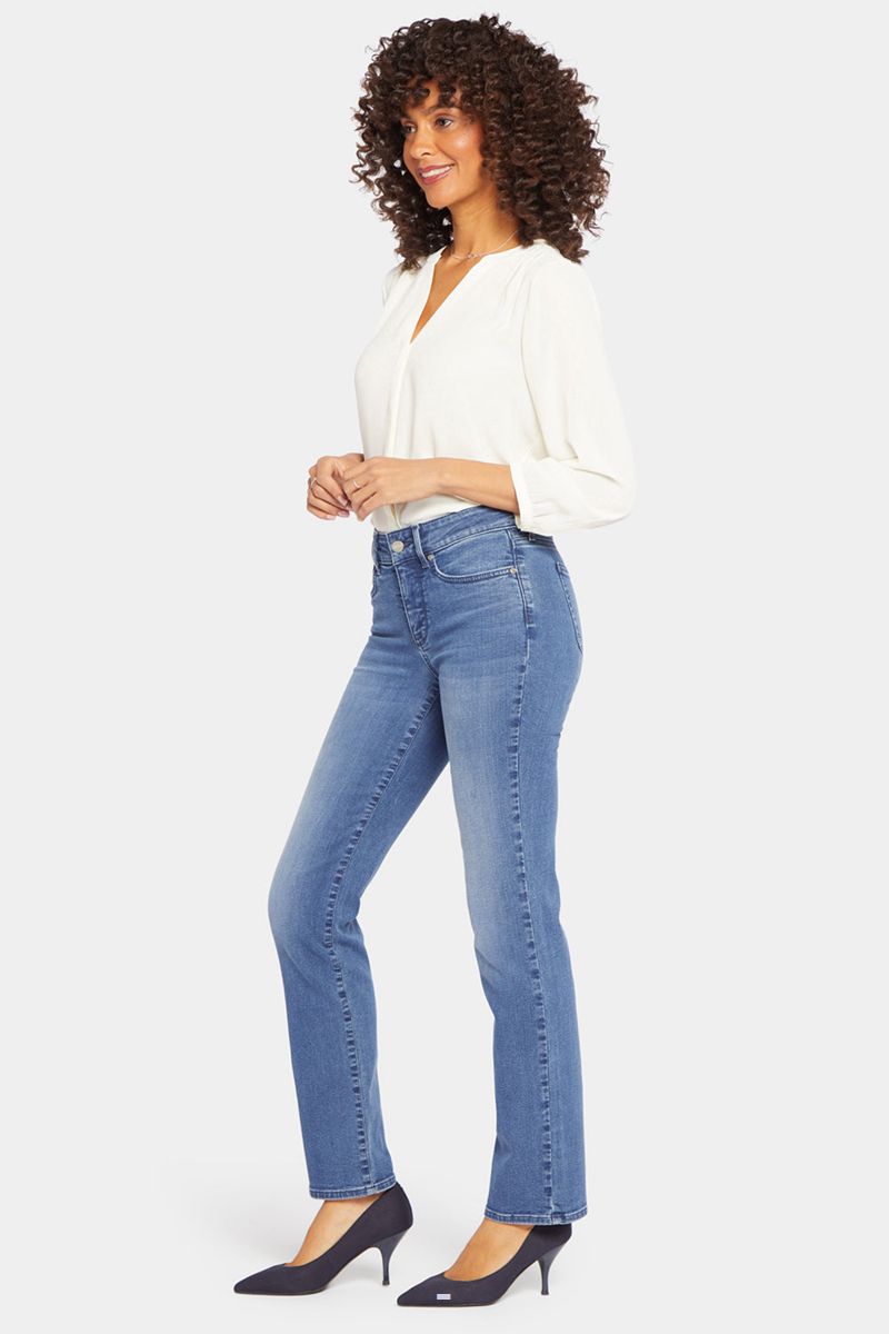 Blue Women's NYDJ Marilyn Straight Jeans | NZ 296MBJRAV