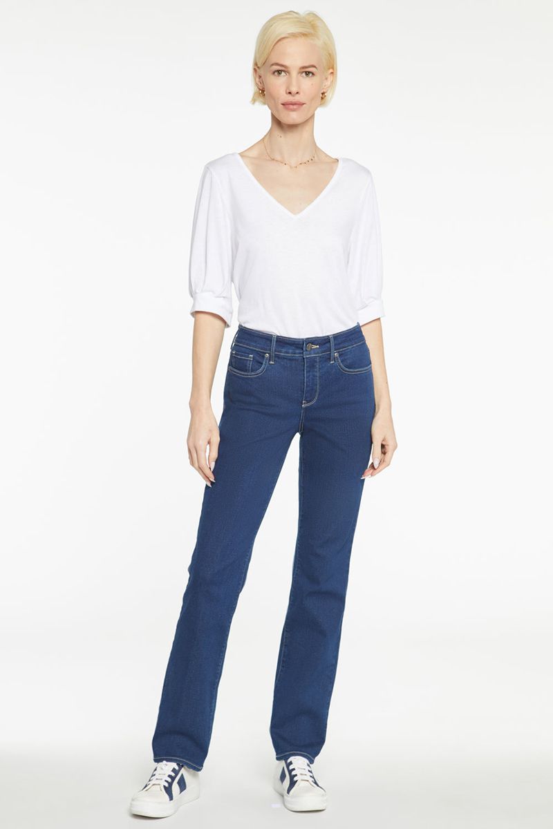 Blue Women's NYDJ Marilyn Straight Jeans | NZ 327CQKJEA