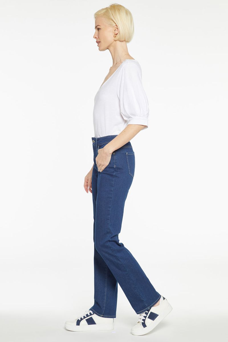 Blue Women's NYDJ Marilyn Straight Jeans | NZ 327CQKJEA