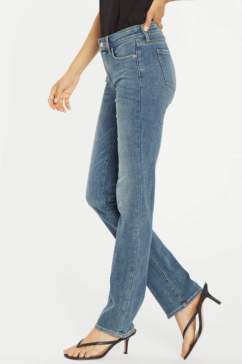 Blue Women's NYDJ Marilyn Straight Jeans | NZ 502USLMCN