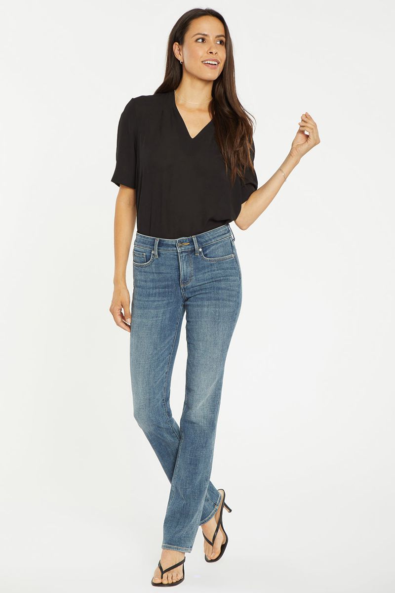 Blue Women's NYDJ Marilyn Straight Jeans | NZ 502USLMCN