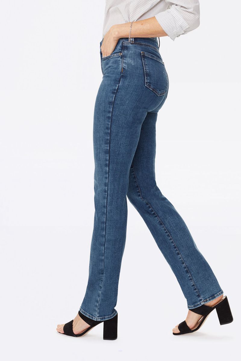 Blue Women's NYDJ Marilyn Straight Jeans | NZ 716TFVAQI