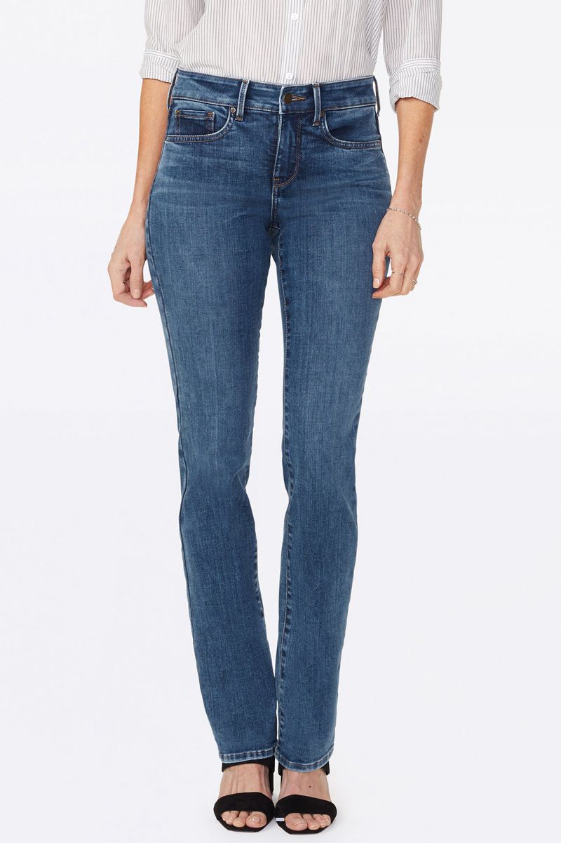 Blue Women's NYDJ Marilyn Straight Jeans | NZ 716TFVAQI