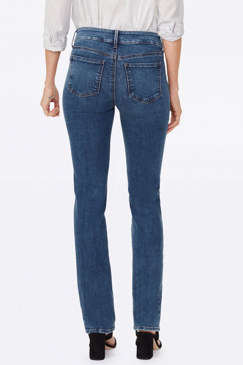 Blue Women's NYDJ Marilyn Straight Jeans | NZ 716TFVAQI