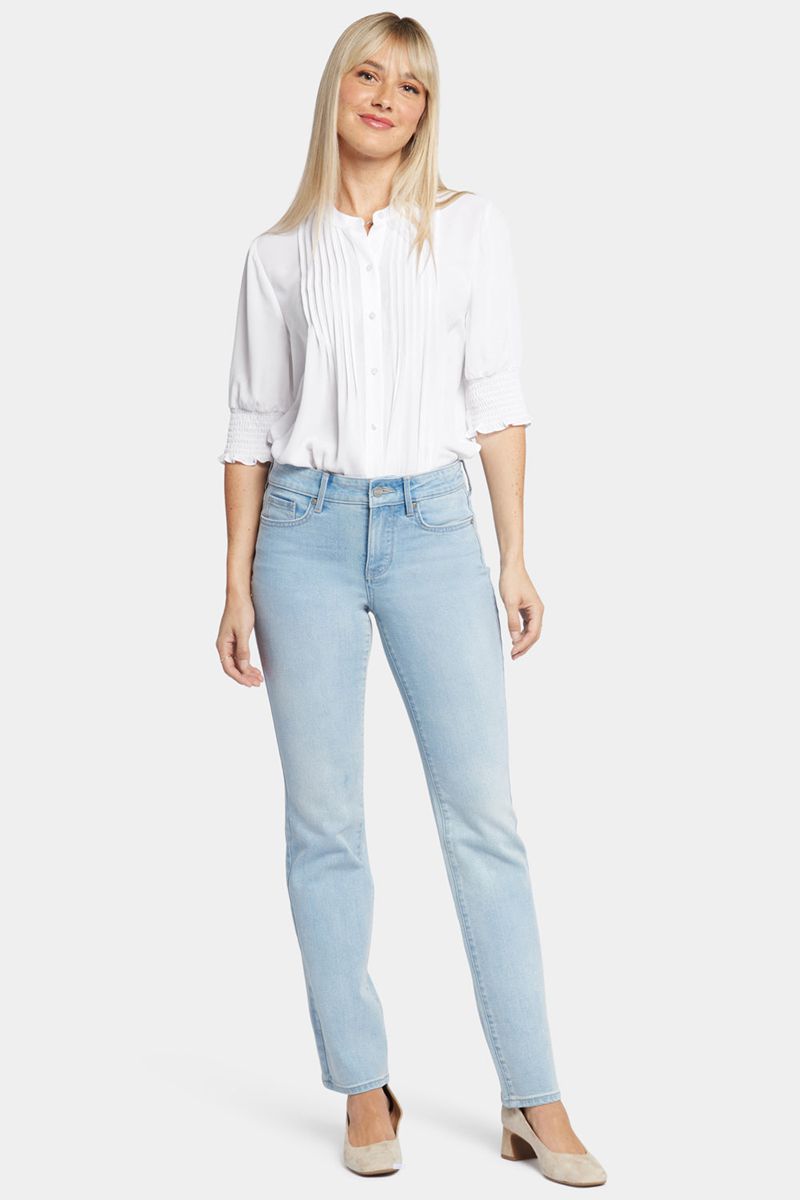 Blue Women's NYDJ Marilyn Straight Jeans | NZ 873SQJDIP