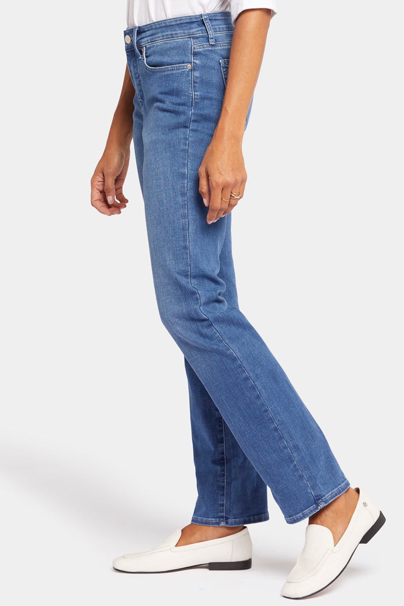 Blue Women's NYDJ Marilyn Straight Jeans | NZ 895XQJHNB