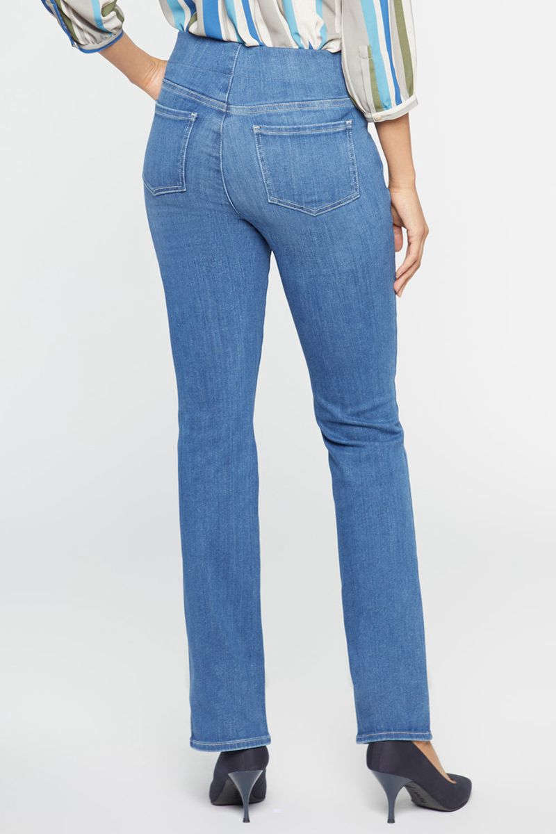 Blue Women's NYDJ Marilyn Straight Pull-On Jeans | NZ 945RXKPGD