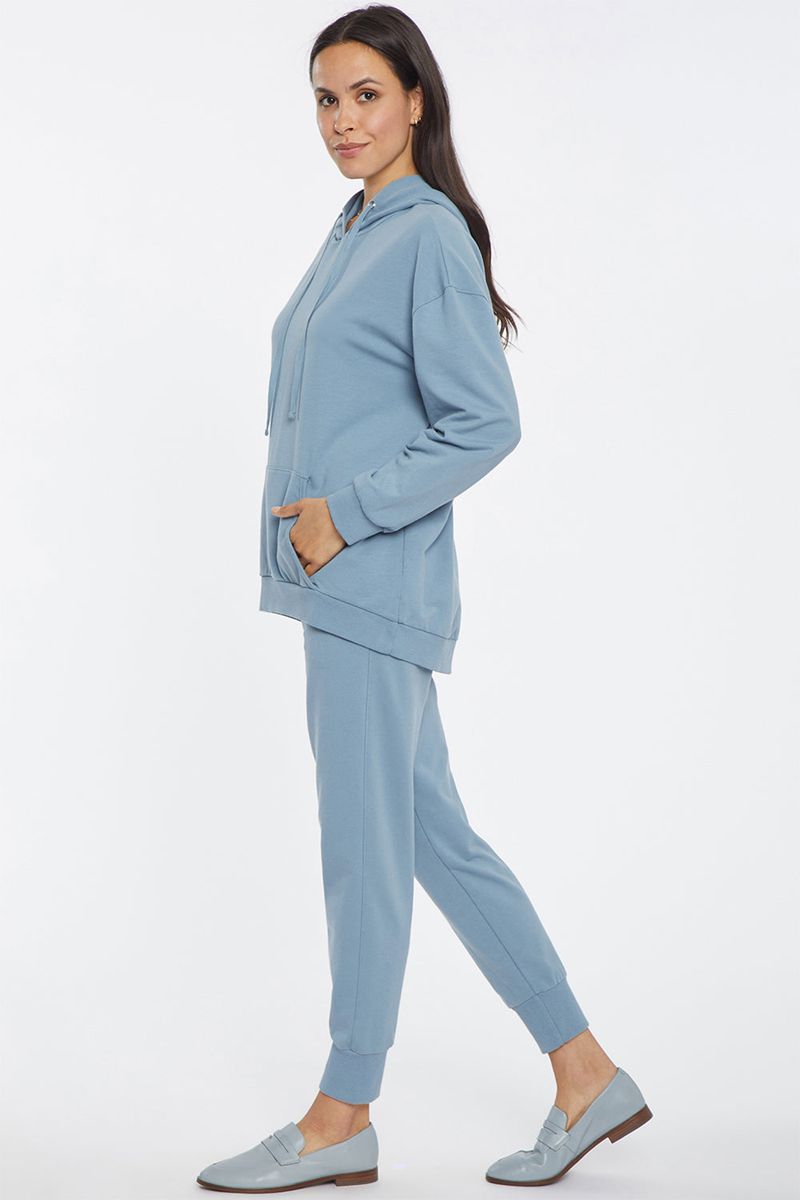 Blue Women's NYDJ Oversized Pullover Hoodie | NZ 043WAEQON