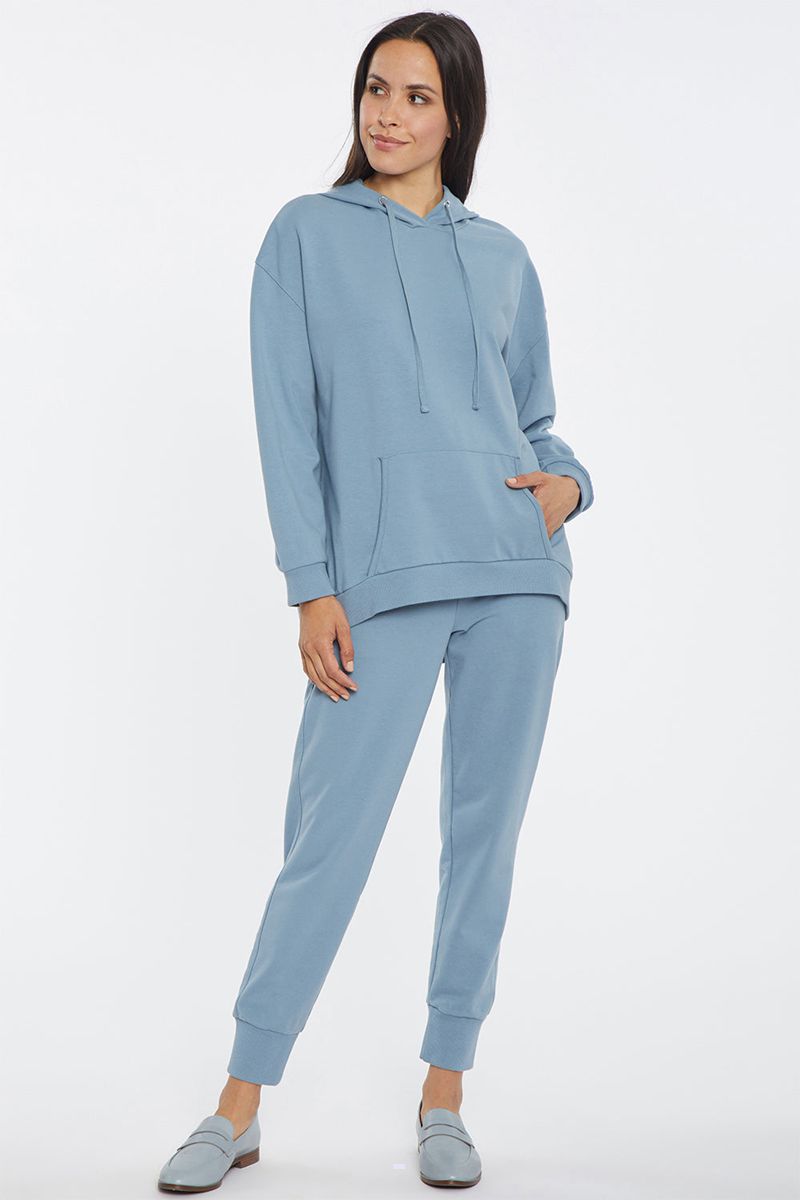 Blue Women's NYDJ Oversized Pullover Hoodie | NZ 043WAEQON