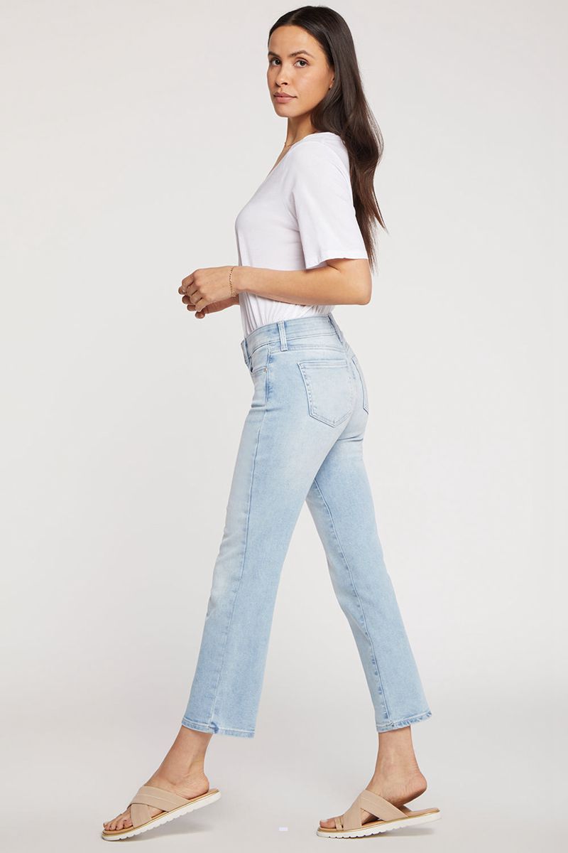 Blue Women's NYDJ Petite Marilyn Straight Ankle Jeans | NZ 132LUSTCM