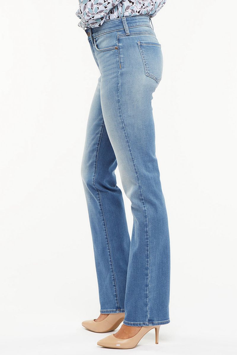 Blue Women's NYDJ Petite Marilyn Straight Jeans | NZ 143EJXDPQ