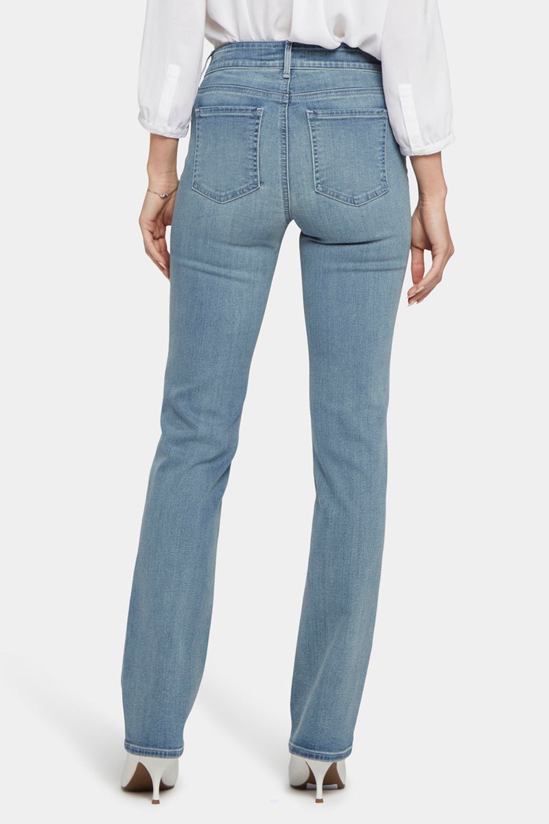 Blue Women's NYDJ Petite Marilyn Straight Jeans | NZ 437WDUYHK