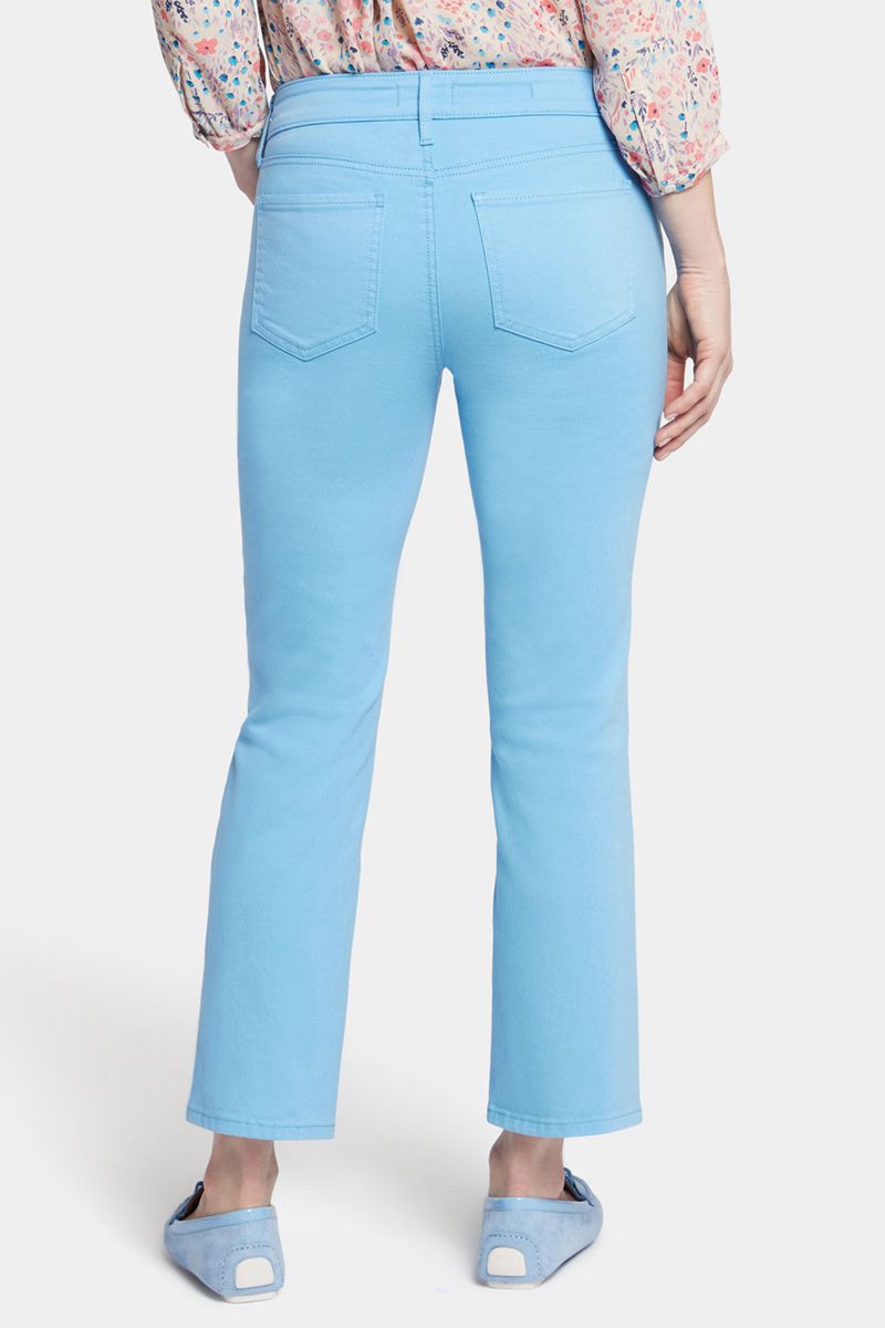 Blue Women's NYDJ Petite Marilyn Straight Ankle Jeans | NZ 517ABZHLC