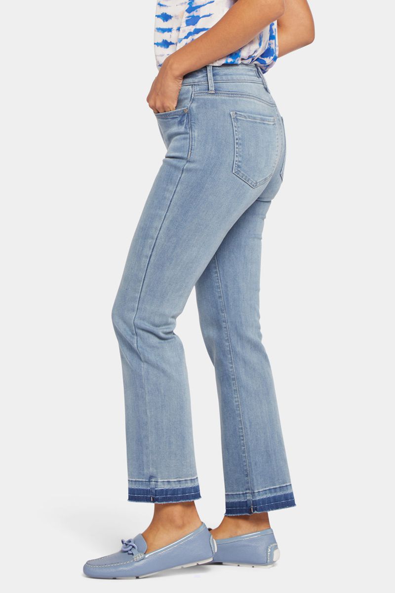 Blue Women's NYDJ Petite Marilyn Straight Ankle Jeans | NZ 763OJLMCH