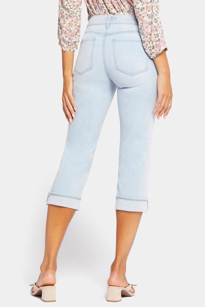 Blue Women's NYDJ Petite Marilyn Straight Crop Jeans | NZ 795ABYLIM