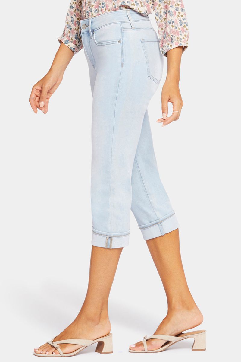 Blue Women's NYDJ Petite Marilyn Straight Crop Jeans | NZ 795ABYLIM