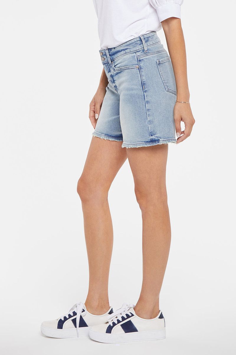 Blue Women's NYDJ Petite Roxanne Denim Shorts | NZ 401YJWHLB