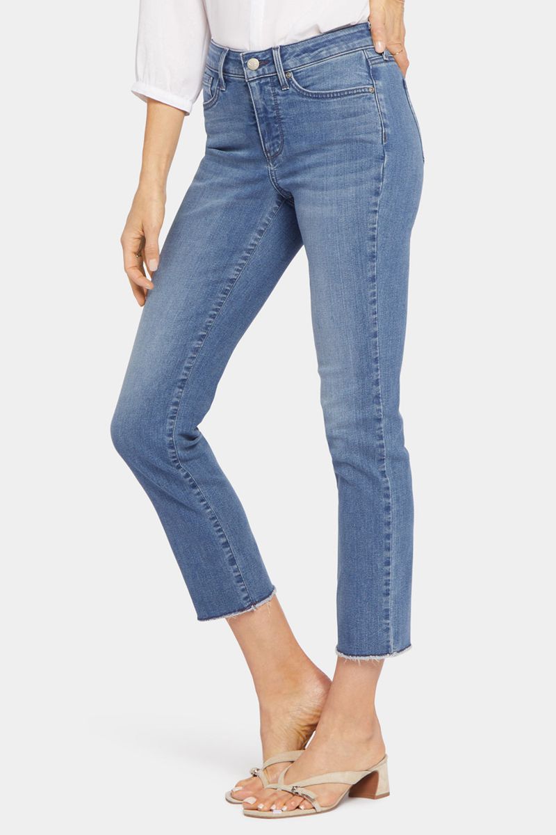 Blue Women's NYDJ Petite Sheri Slim Ankle Jeans | NZ 745HLJXUS