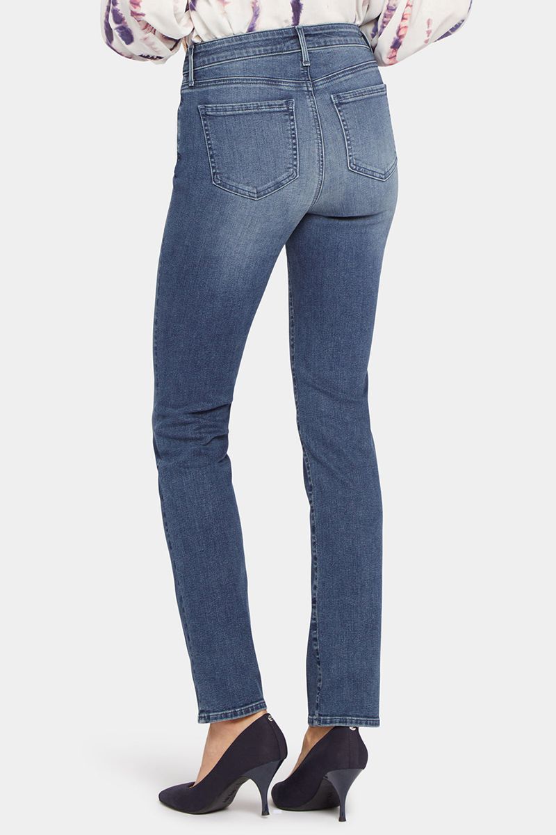 Blue Women's NYDJ Petite Sheri Slim Jeans | NZ 017TSIFXQ