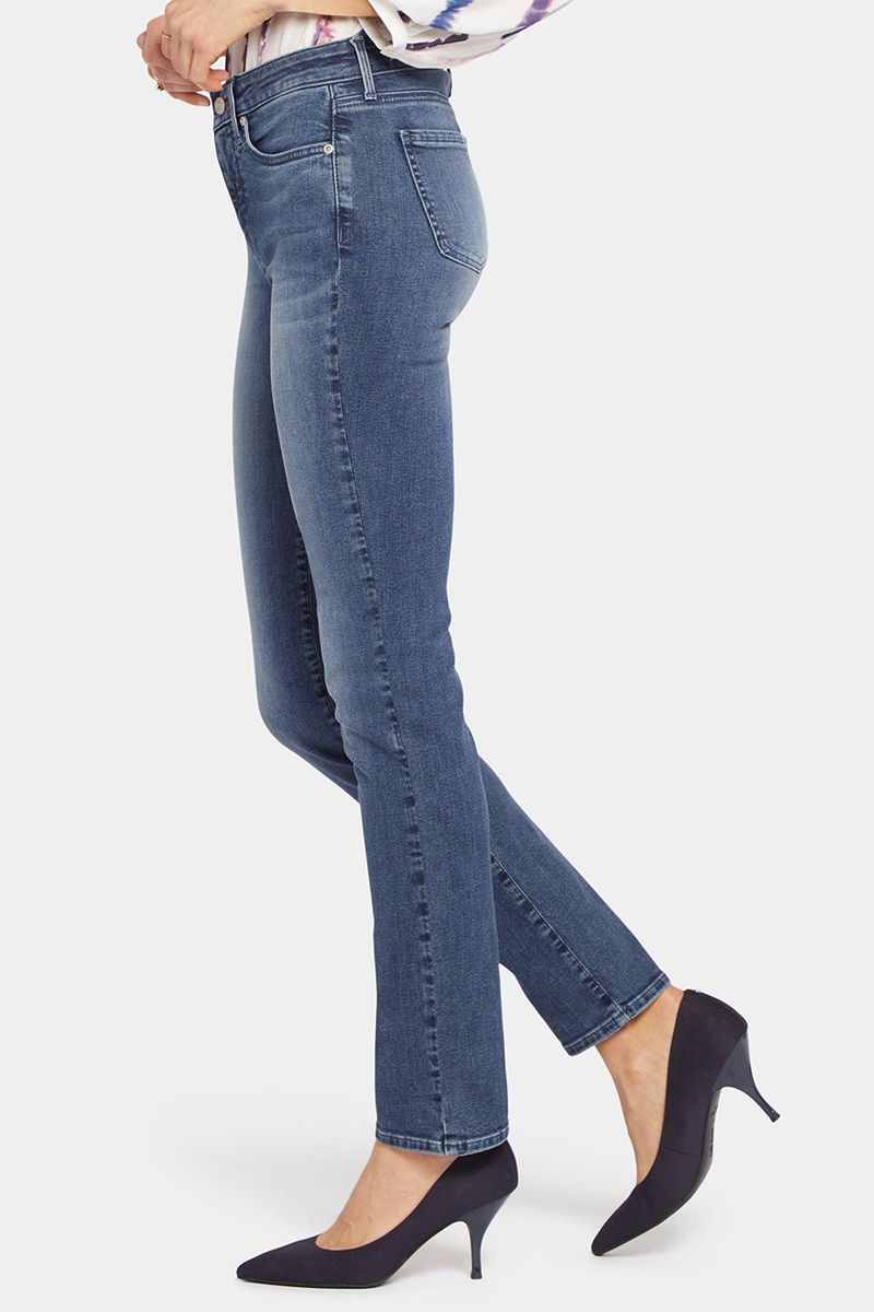 Blue Women's NYDJ Petite Sheri Slim Jeans | NZ 017TSIFXQ