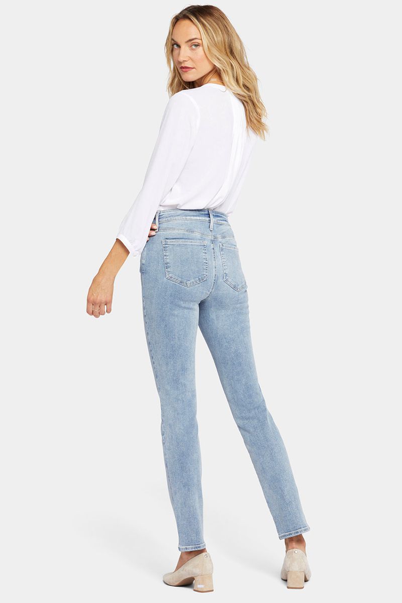 Blue Women's NYDJ Petite Sheri Slim Jeans | NZ 375UXVCGB