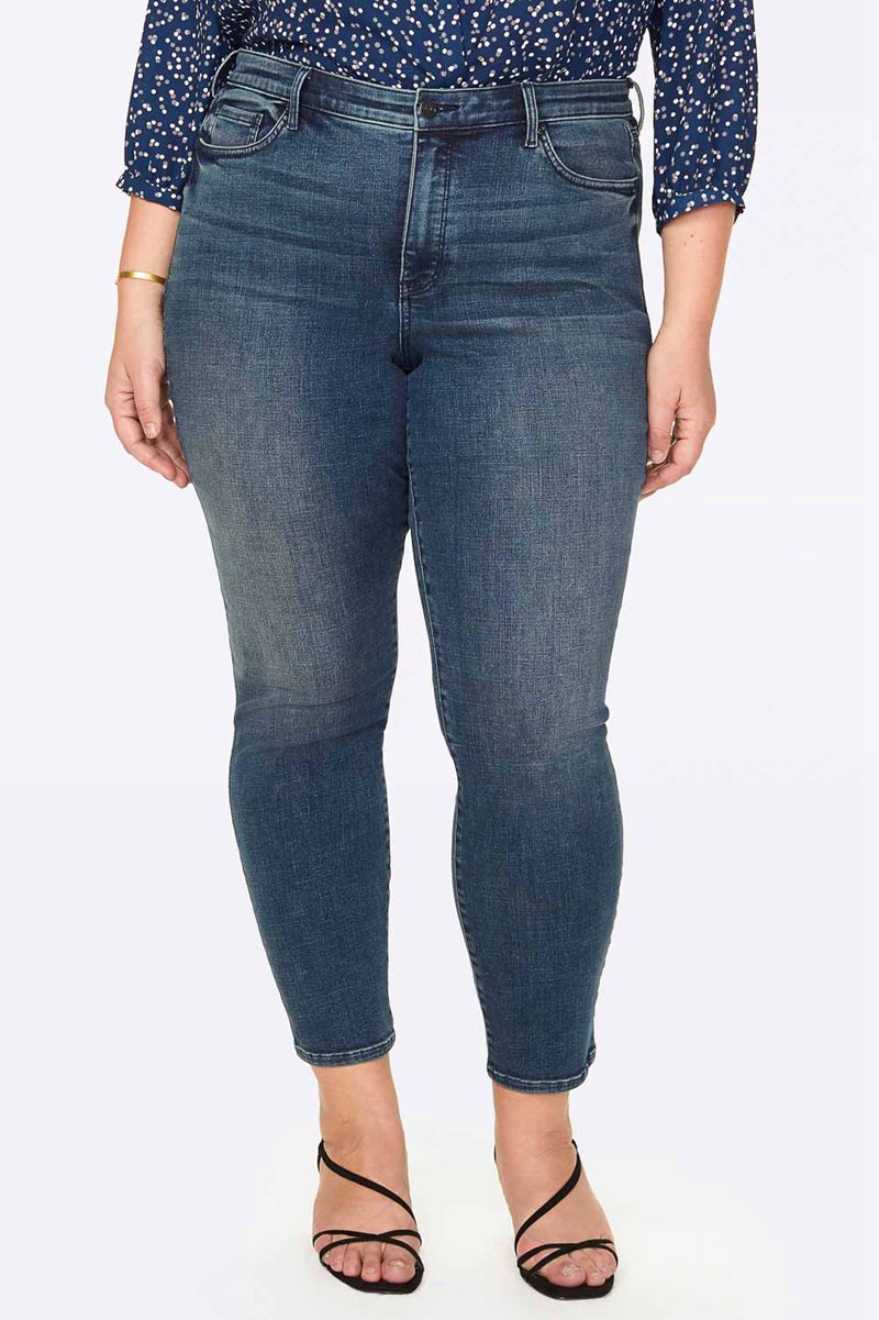 Blue Women's NYDJ Plus Ami Skinny Jeans | NZ 024POYEKZ